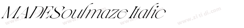 MADESoulmaze Italic字体转换